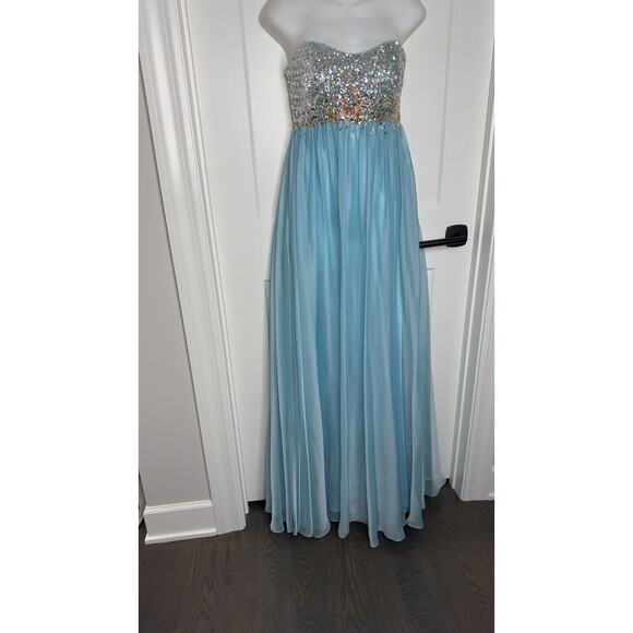 Cache Vintage SLong Dress Gown Sequined Fairy Bohoh Victorian Empyre Babydoll ~6 - Picture 4 of 8